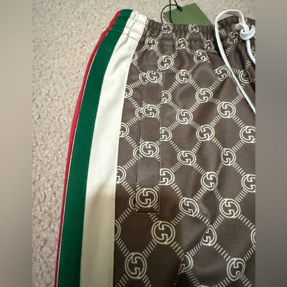NEW!  Gucci Interlocking G Snap Track Pants Sherry Line XS - Picture 6 of 10